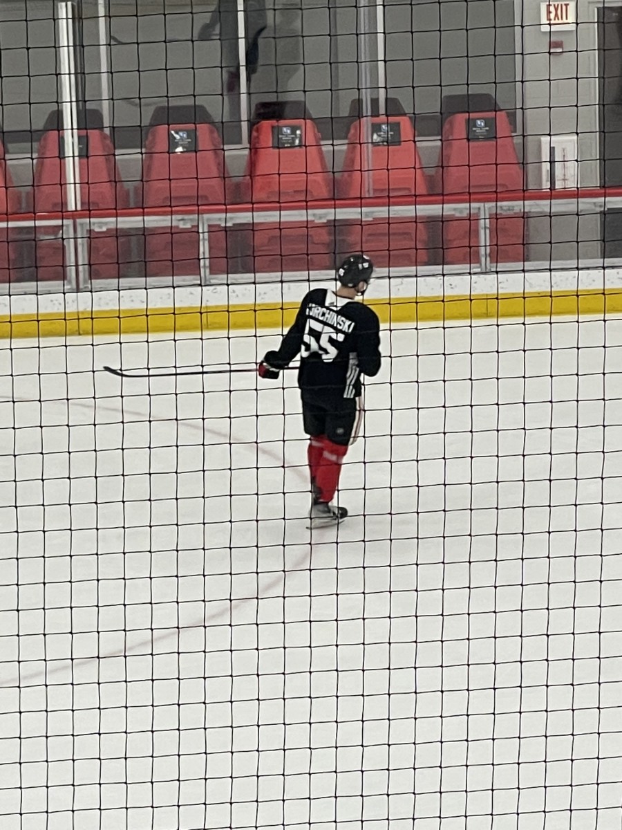 Connor Bedard on his way to Blackhawks prospect camp. Will join