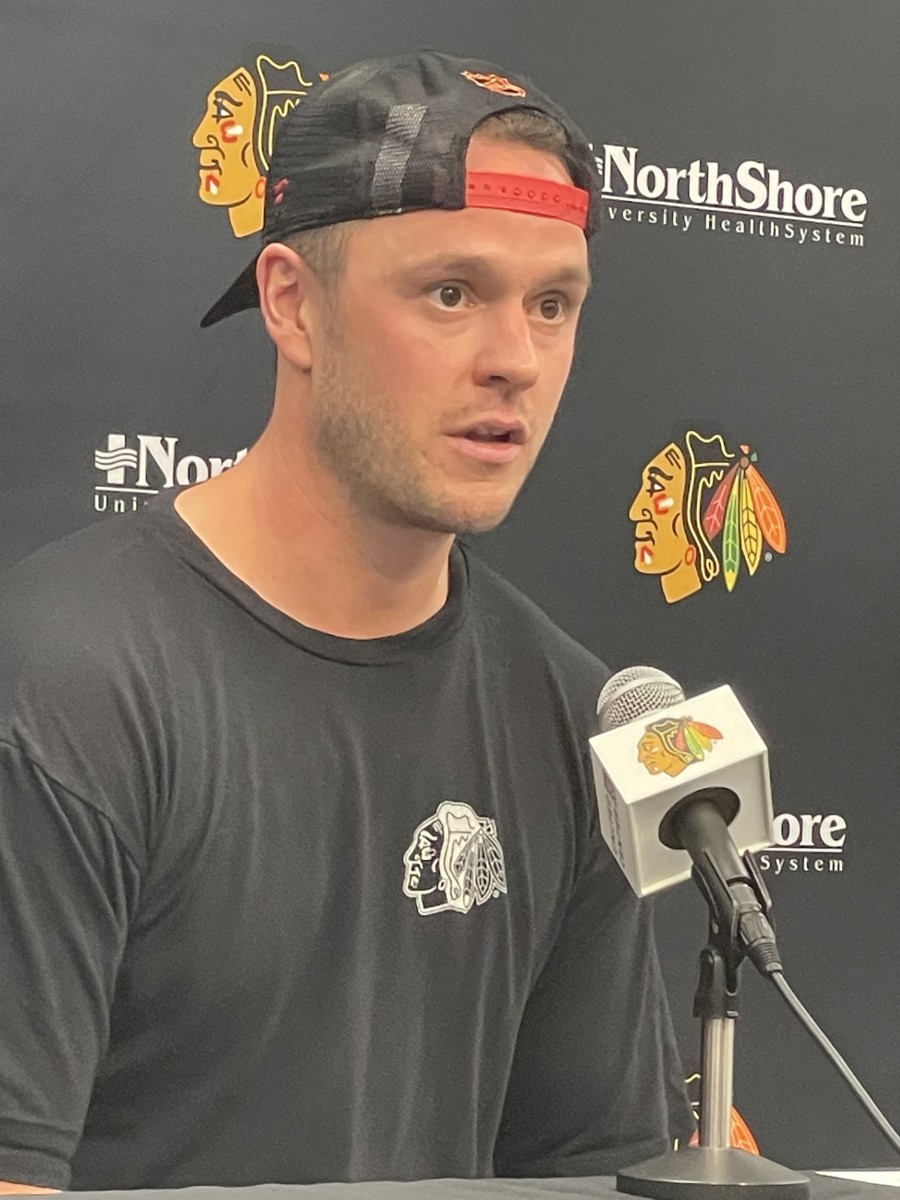 Bedard's play will determine his role with Blackhawks, GM says