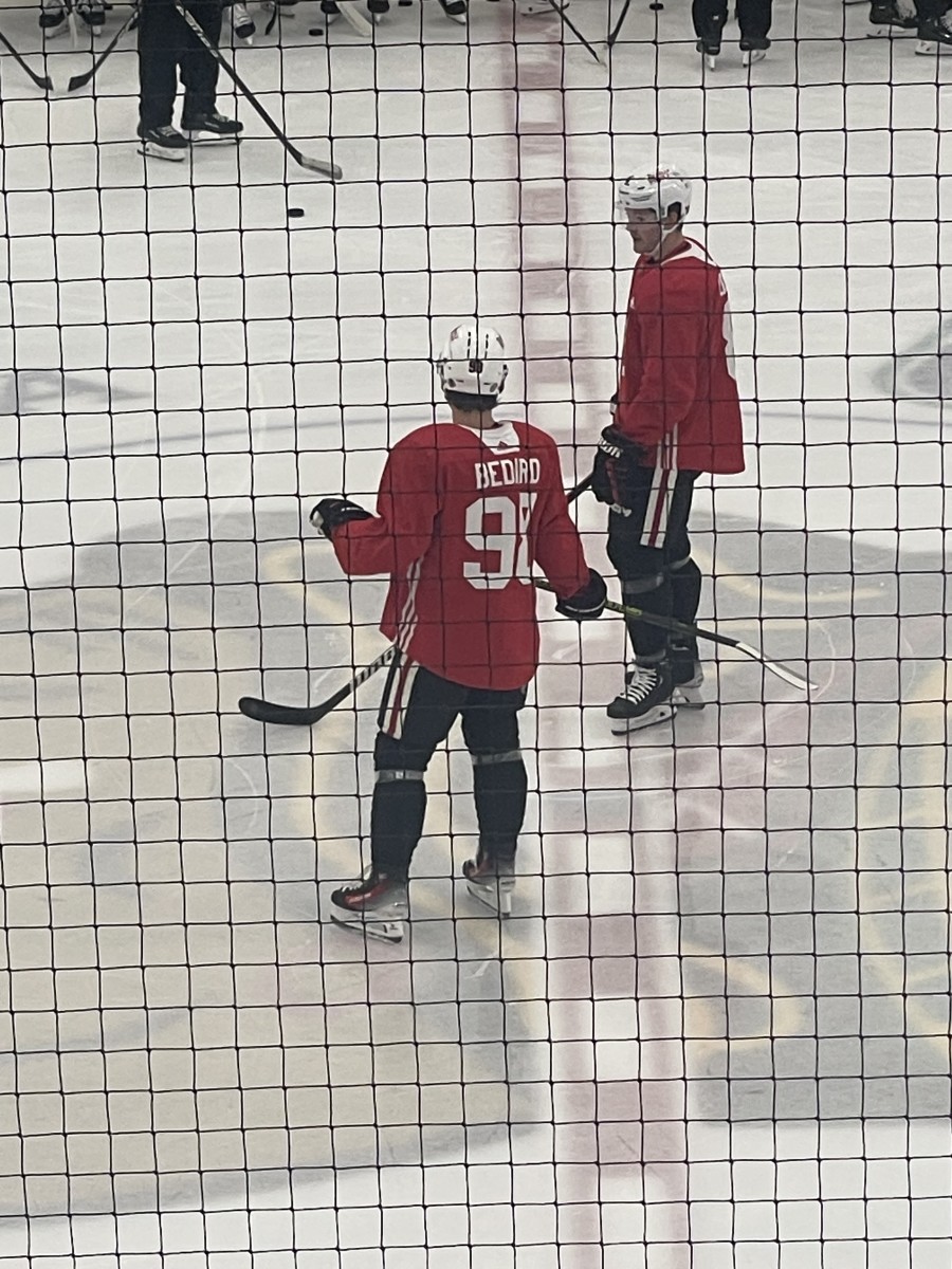Connor Bedard takes the ice for his first NHL training camp with