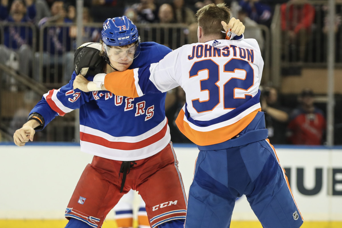 Islanders' Brock Nelson wins accuracy event, knocking out Rangers