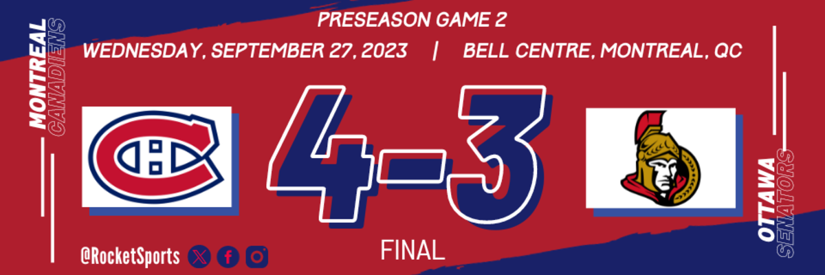 Hungry For A Canadiens Preseason Win | RECAP: OTT @ MTL - The Hockey ...