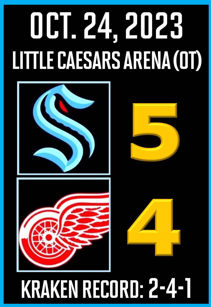 Kraken win for the 1st time in 5 games this season, beating Hurricanes 7-4