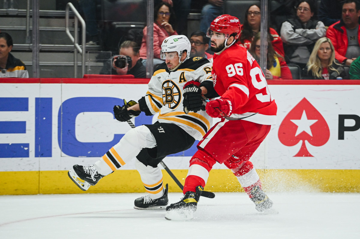 Boston Bruins Game Day Preview: DeBrincat, High-Octane Red Wings ...