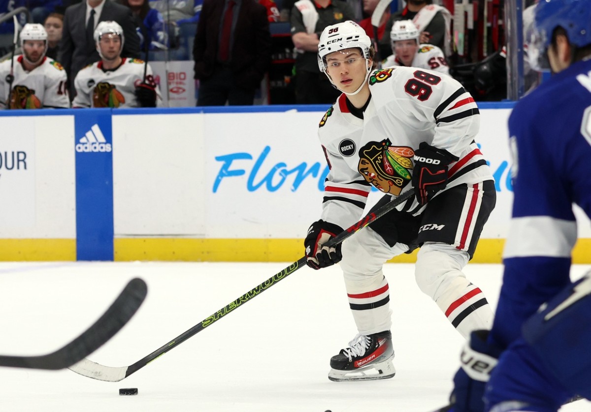 Blackhawks Connor Bedard With First Multi-Point Game in NHL - The