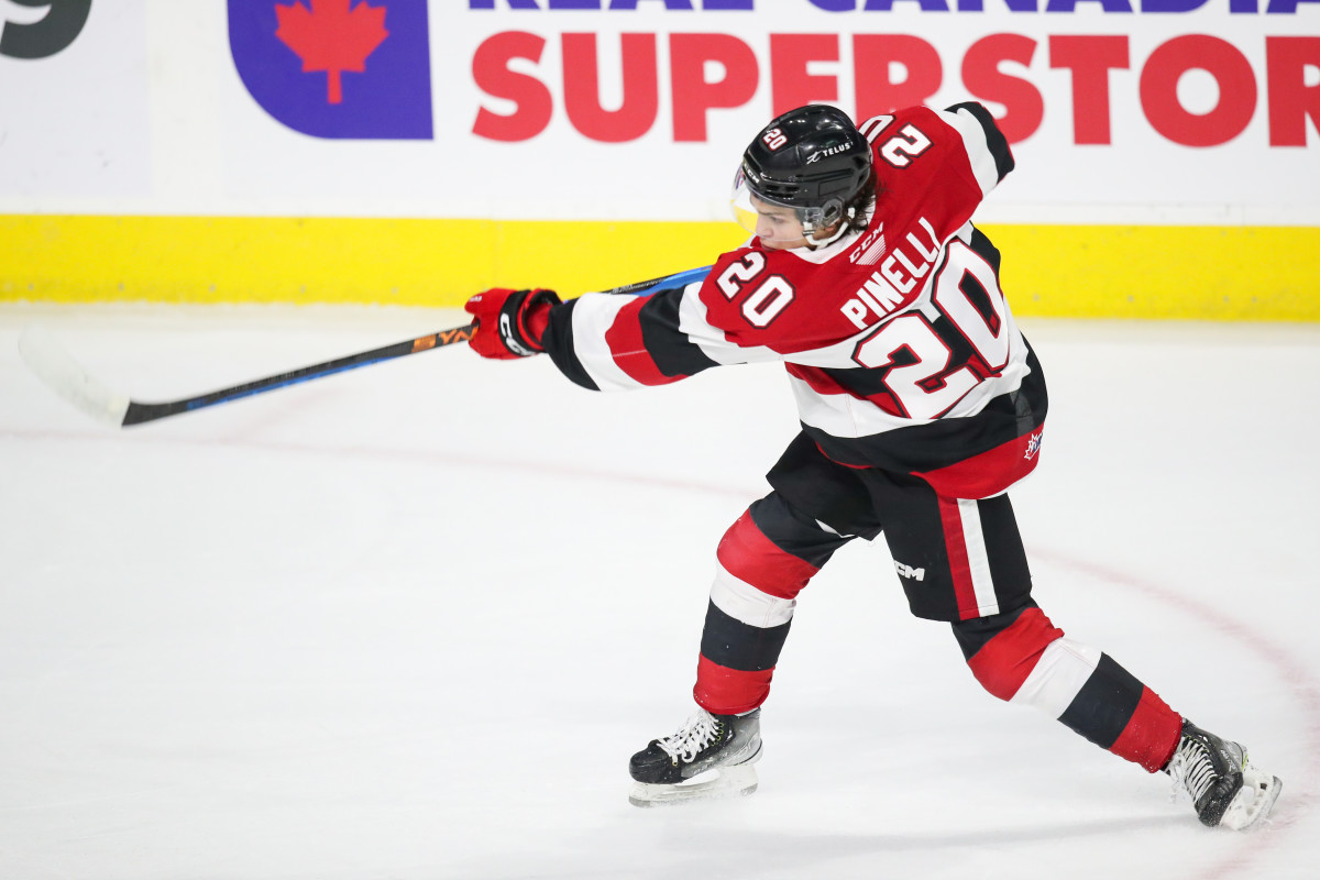 Weekly Player Spotlight Luca Pinelli The Hockey News Ontario Hockey