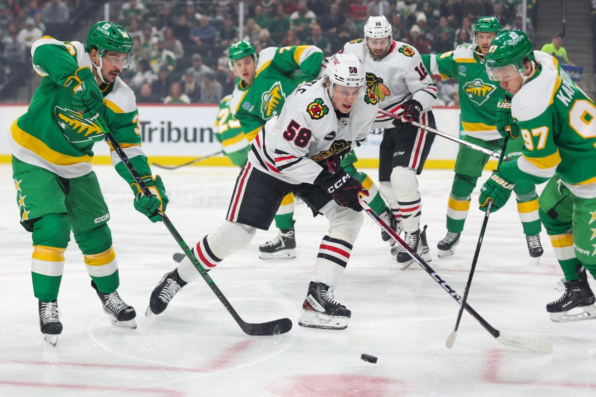 Running Wild: Sliding Blackhawks Smoked By Minnesota's Top Line In 4-1 ...