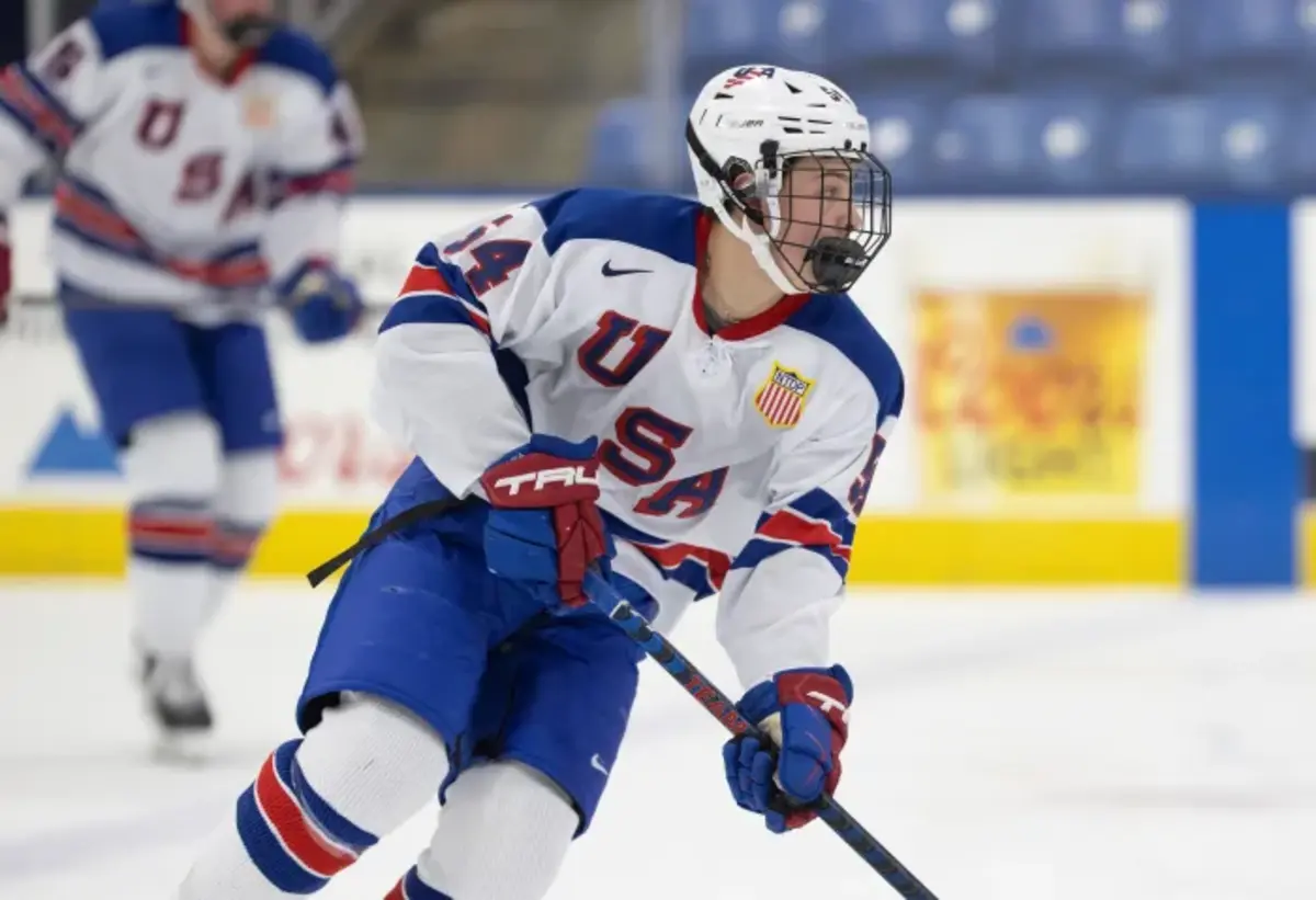 Boston College's James Hagens Registers First NCAA Point The Hockey