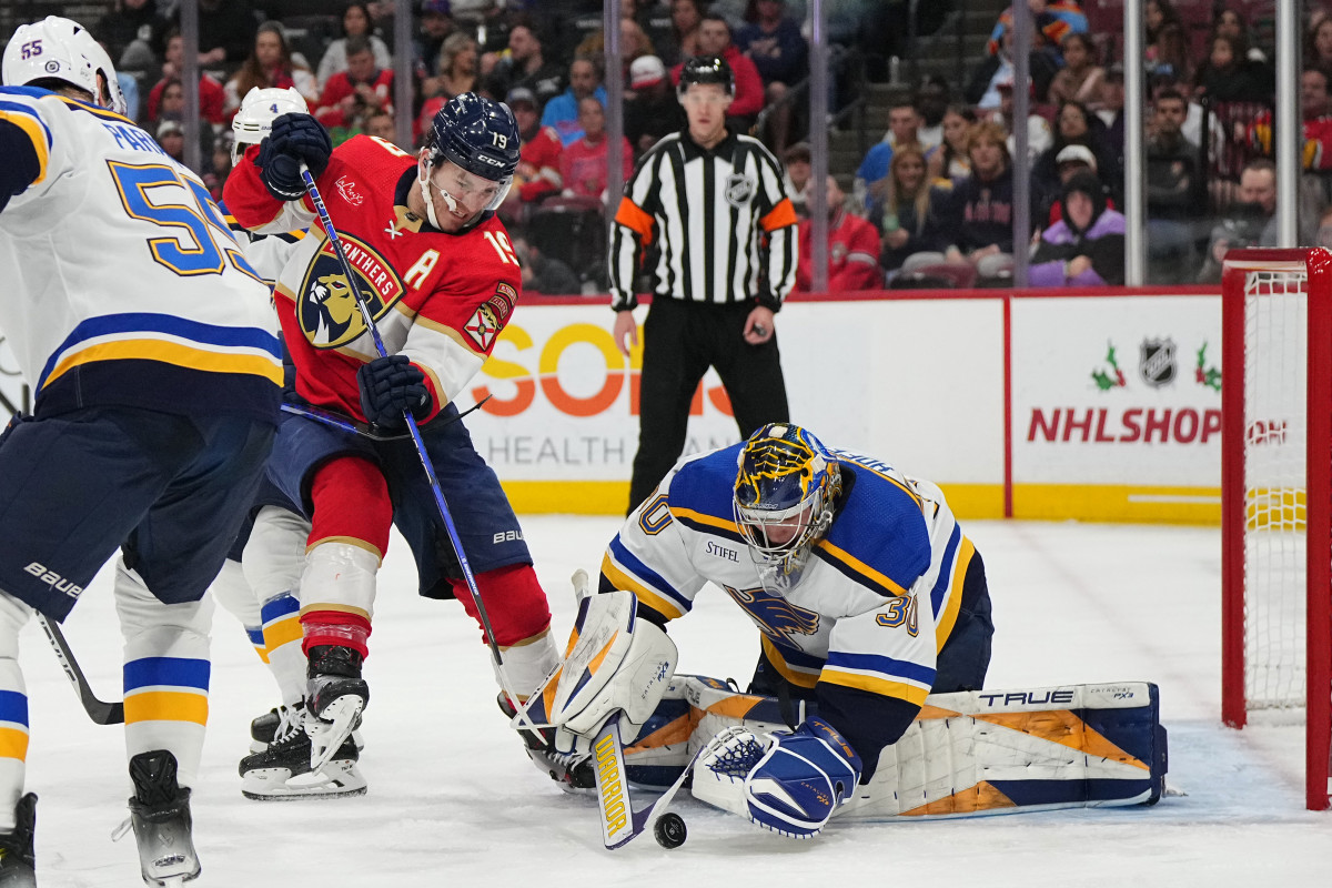 Blues Player Of The Game Vs. Panthers: Joel Hofer - The Hockey News St 