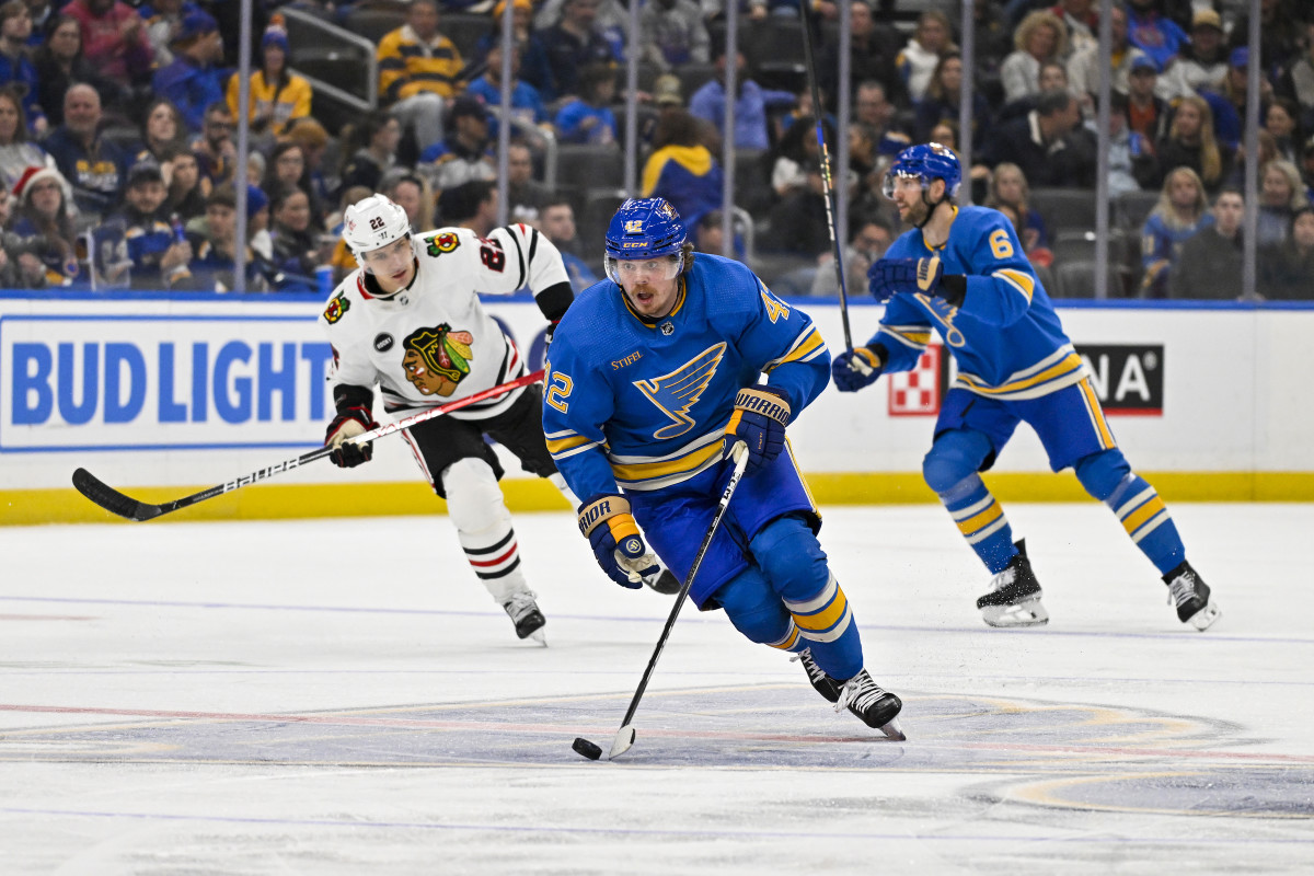 Three keys in Blues 7 5 win against Blackhawks The Hockey News