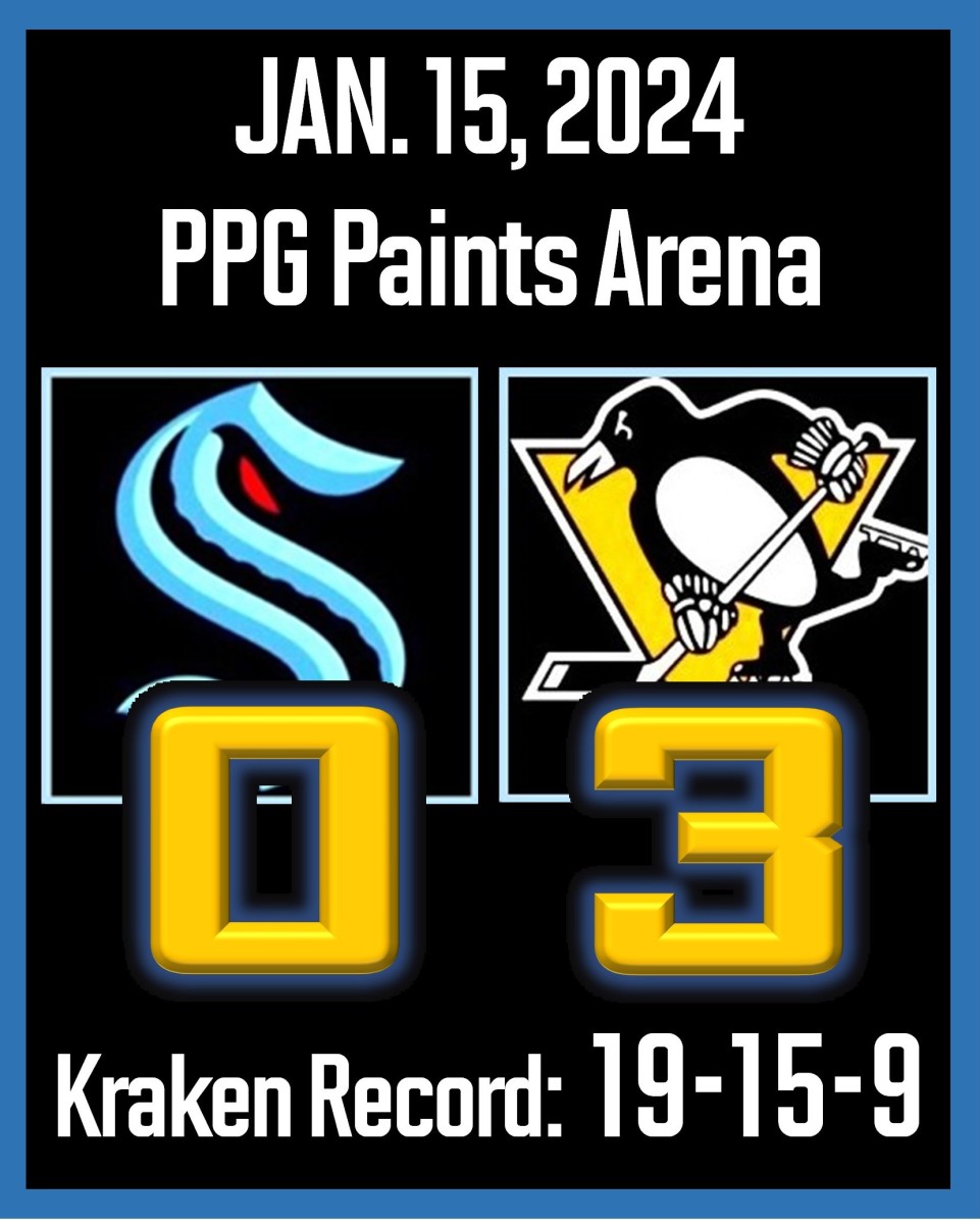 Not Enough Kraken Offense - And Not Enough Kraken - In 3-0 Loss To Pens ...