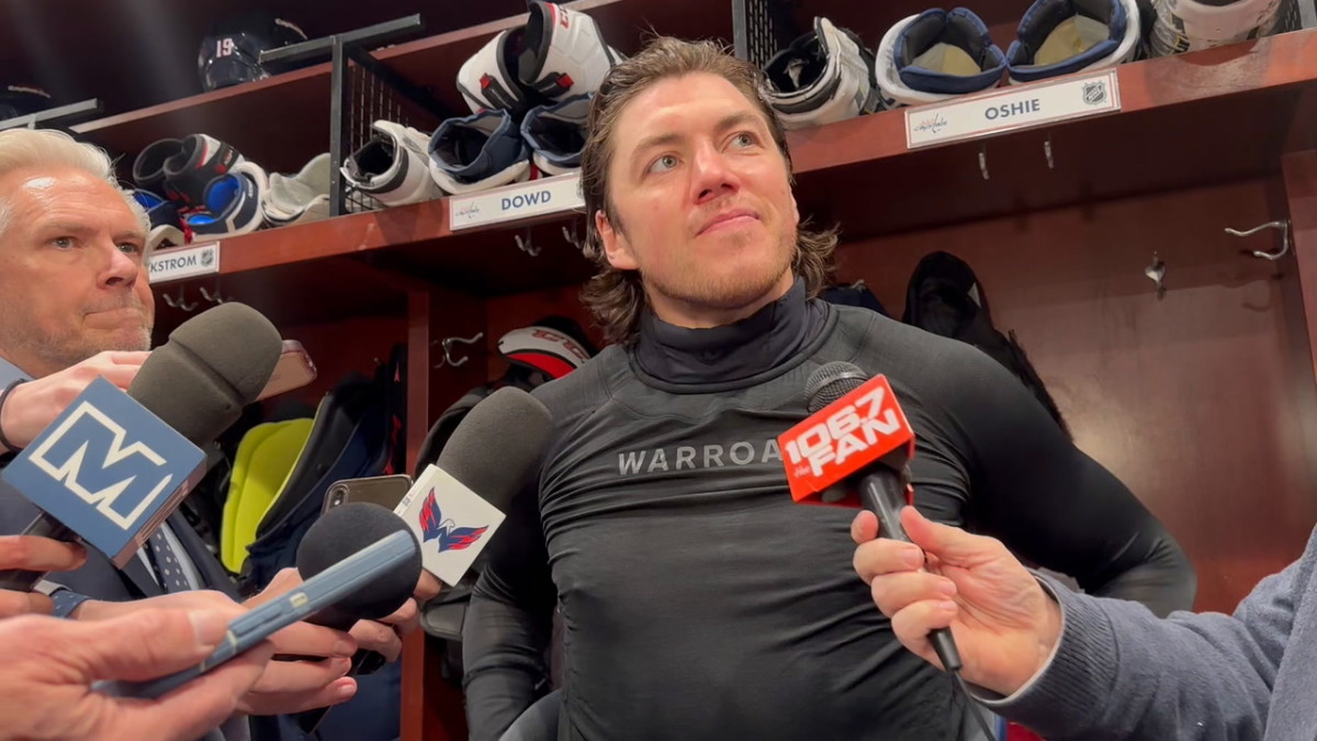 Capitals Locker Room: Oshie Talks Hat Trick & Hot Streak After Coming ...