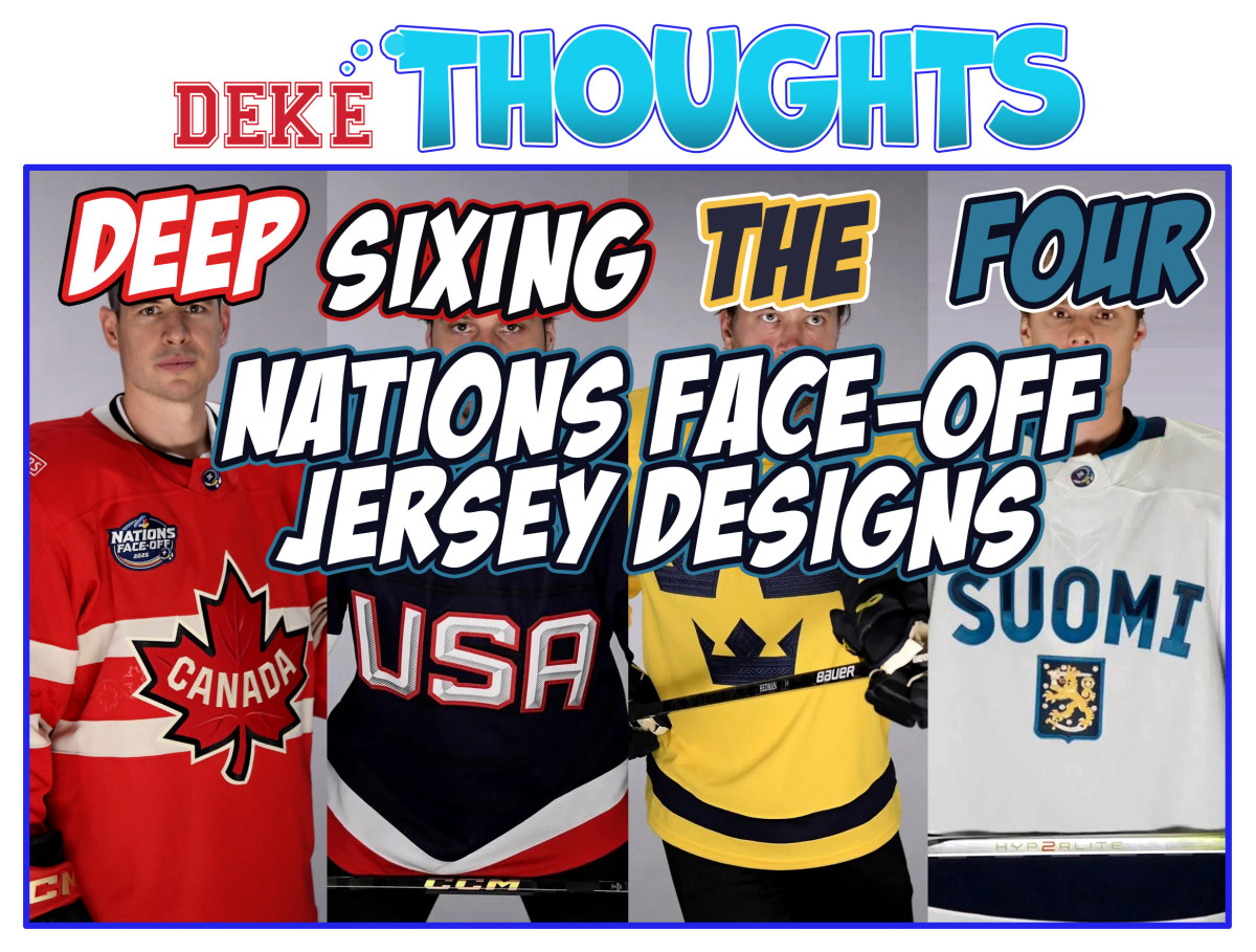 Deep Sixing The 4 Nations Face-Off Jersey Designs. - The Hockey Cartoons