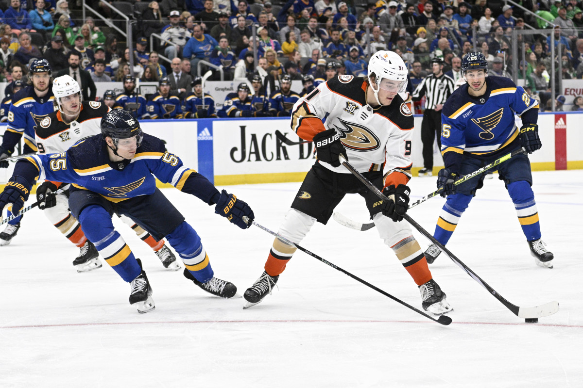 (1-9-25) Anaheim Ducks-St. Louis Blues Gameday Lineup - The Hockey News ...